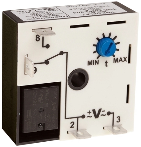 What is the difference between a time delay relay and the other types of relays?