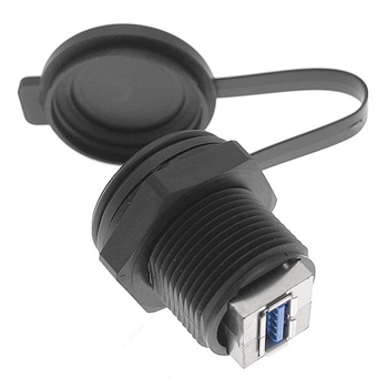 Can the Mencom D-USB-AFAF-M25-PA plastic port adapter come with a metal housing?