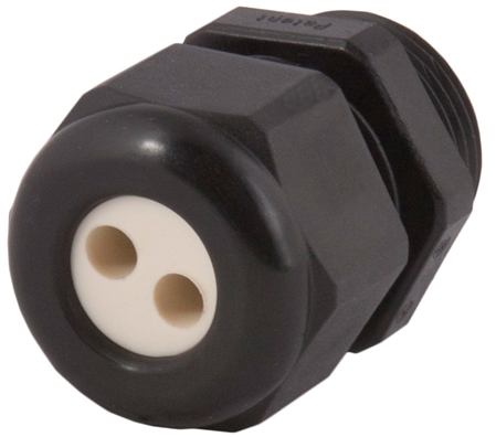 Sealcon CD13N9-BK Nylon 1/2'' NPT Dome 2 Hole .10'' (2.5 mm) Insert Cable Gland Questions & Answers