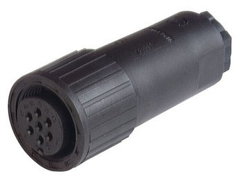 What are the dimensions in inches for the Hirschmann CM 06 EA 14S-61 S - 932460-100 straight cable socket?