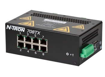 On the N-Tron 708TX, when the power switch is ON, All the network port LED lamps glow, how do we solve the issue?