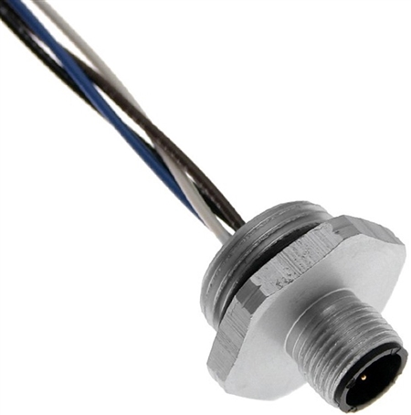 Is the Mencom MDC-4MR-M20 Micro DC M12 male straight receptacle available with other lead lengths?