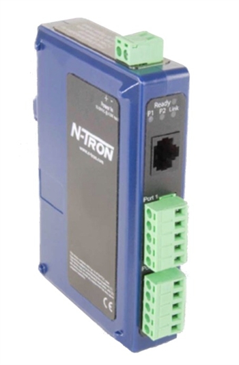 Red Lion N-Tron ESERV-M12T Modbus Ethernet to Serial Gateway, 2 Serial, 1 RJ-45