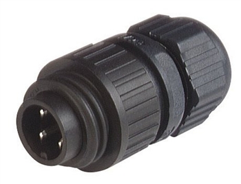 Does the Hirschmann CA Series CA3 LS-934124-100 straight cable plug use crimp contacts?