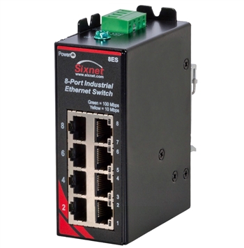 Does the Red Lion Sixnet Series SLX-8ES-1 Industrial Ethernet Switch take an IP address?