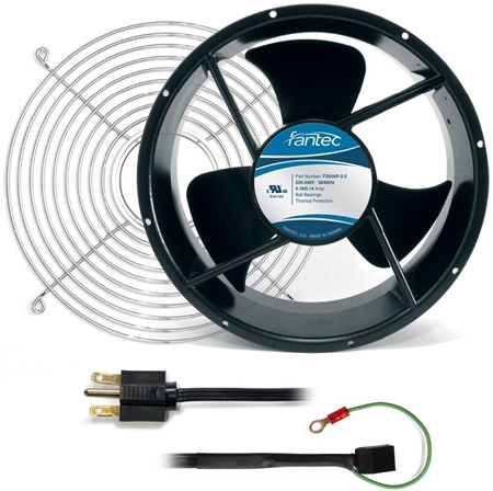 GardTec CAB806 Cooling Fan Kit, 254 mm, 230V, 72'', 45 Degree Plug Questions & Answers