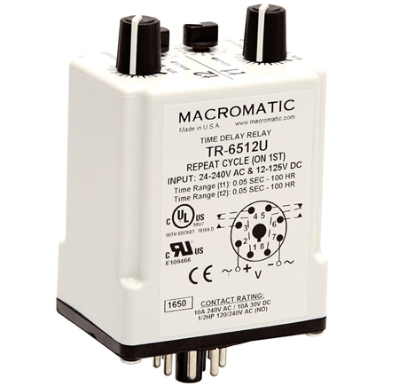 Macromatic TR-6512U 24-240VAC Repeat Cycle ON Time Delay Relay Questions & Answers