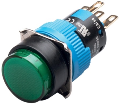 Kacon K16-271-G-24V 16 mm Momentary Push Button, Round, 24V LED Questions & Answers