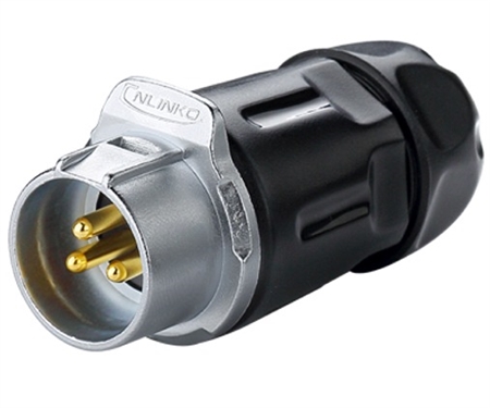Is the Cnlinko LP-20-C04PP-01-001 male connector available as a locking connector?