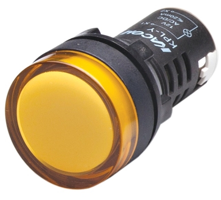 Kacon KPL-Y-220V 22 mm Pilot Lamp, Round, Yellow, 220V LED Questions & Answers