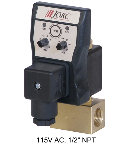 Does the Jorc 2623 optimum timer drain valve come with DC voltage?