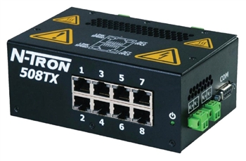 Is there a warranty on the Red Lion N-Tron Series 508TX Industrial Ethernet Switch?