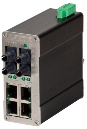 Can the Red Lion N-Tron Series 106FX2-ST industrial Ethernet Switch be used in hazardous locations?