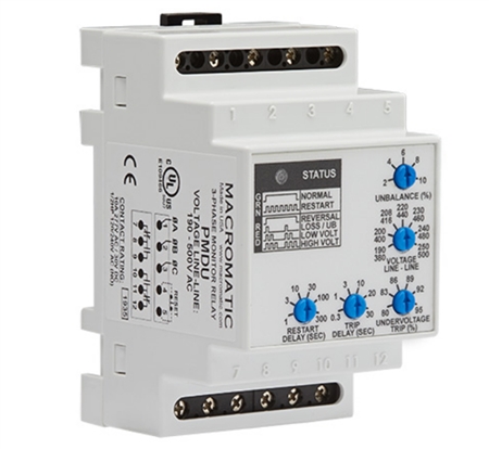 Macromatic PMDU DIN-Rail Mount 190-500V Phase Monitor Relay Questions & Answers