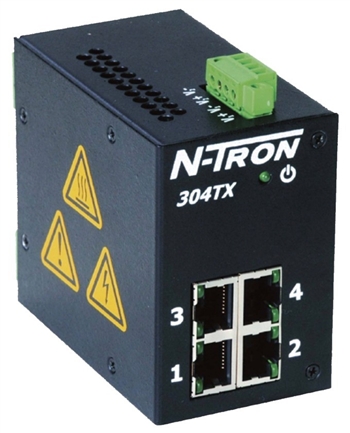 Does the Red Lion N-Tron 304TX Ethernet switch have serviceable parts?