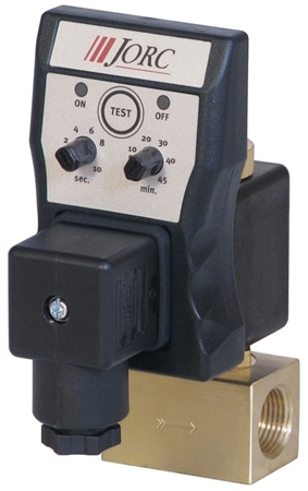 How does the timer work on the Jorc 2601 OPTIMUM drain valve?