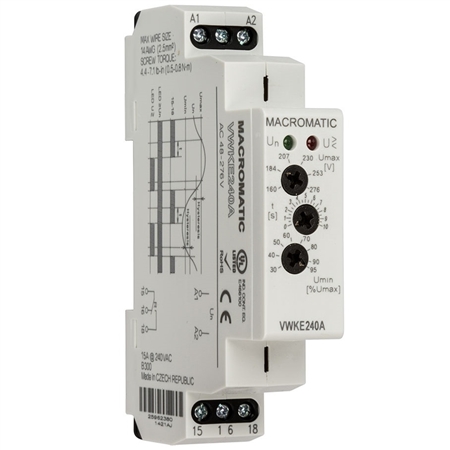 Macromatic VWKE120A 120V AC Voltage Band Relay, DIN Rail Mount Questions & Answers