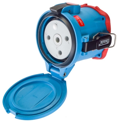 Is there a male inlet that works with the Meltric 63-94043 female receptacle that fits 1/0 AWG wire?