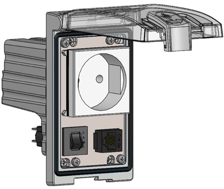 Is the Mencom LP1-EP-RJ45-R Panel Interface Connector approved by CE?