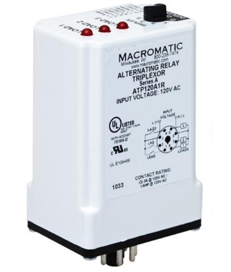 Macromatic ATP120A1R 120V Triplexor Alternating Relay Questions & Answers