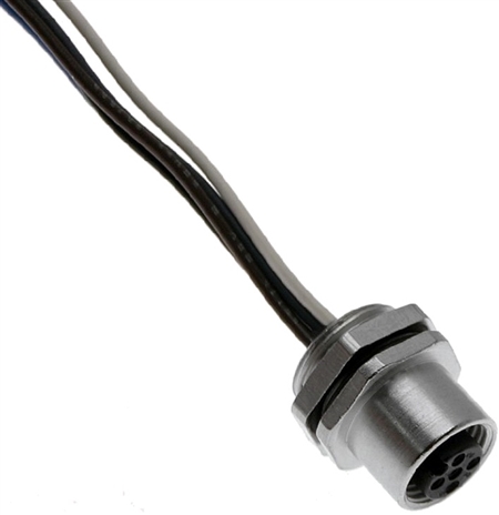 What is the part that works with the Mencom MDC-5FR-PG9 M12 female straight receptacle? 