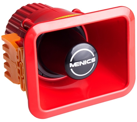 Menics MSP-LPS-02-R Panel Mount Alarm, Lead Wire, Siren, 24V DC, Red Questions & Answers