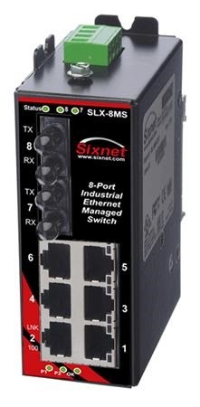 Red Lion Sixnet SLX-8MS-5ST 8 Port ST Style Ethernet Switch, 20KM Questions & Answers