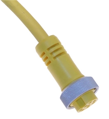 What does -SS mean in the part number on the Mencom MINP-7FPX-30-SS MIN Size II female straight molded cable?