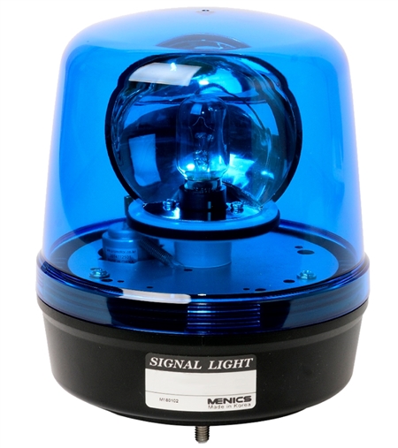 Is the MS135B-01-B beacon light more like a strobe light? 150 rpm sounds like it spins very fast.