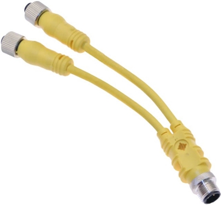 Mencom MDC-3YFF-2M M12 Male to Female 'Y' Cable, 2 M Questions & Answers