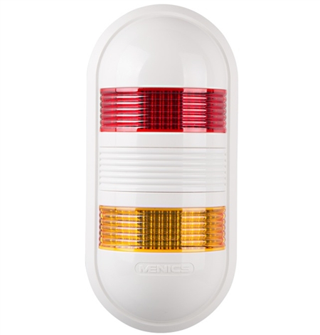 Menics PWE-202-RY 2 Stack LED Tower Light, Wall Mount, 24V Questions & Answers