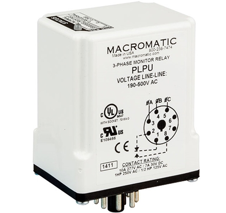 Macromatic PLP575 575V Phase Loss/Reversal Monitor Relay Questions & Answers