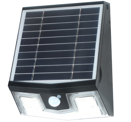 Is the solar panel on the Light Efficient Design SL-SWL-7W-40K-BK-G2 LED solar wall pack adjustable?
