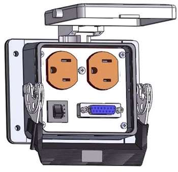 Is there a 3D CAD file available for the Mencom DP-DB15-R-32 Panel Interface Connector?