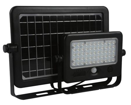 What is the recommended height for the Light Efficient Design SL-SMFL-10W-40K-BK-G1 solar LED flood light?