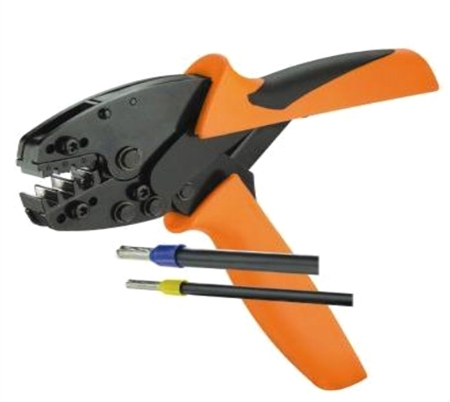 Can the Z+F K70ZA000114 crimping tool crimp from the front?