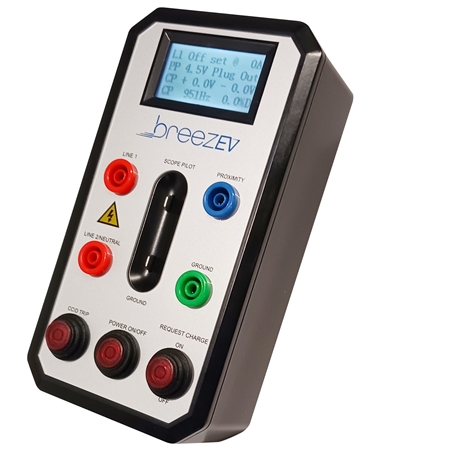 Does the car need to be plugged in to test the BreezEV EVC-L2-ACC-TESTER-J1772 Level 2 charger tester?